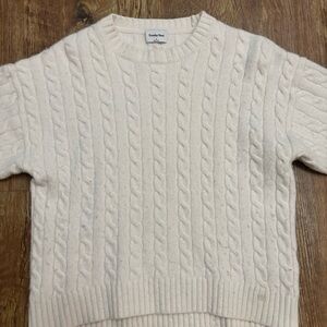 aritzia sunday best cable knit